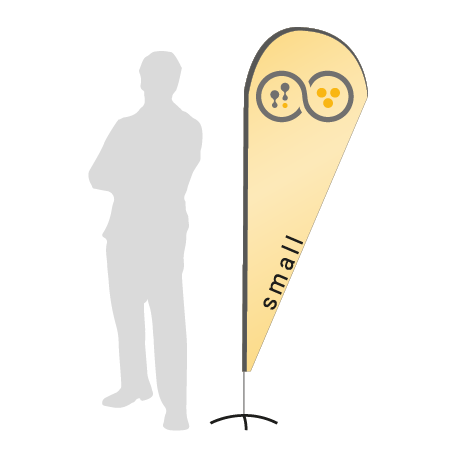 Beachflag Drop | Small (210 cm) | einseitig bedruckt