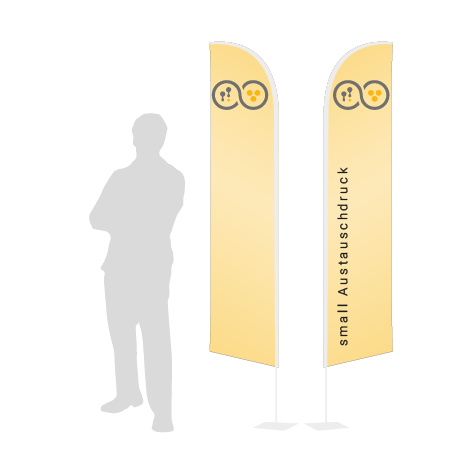 Beachflag Wind Austauschdruck | Small (260 cm) | beidseitig bedruckt