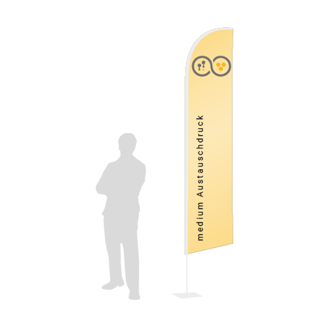 Beachflag Wind Austauschdruck | Medium (320 cm) | einseitig bedruckt