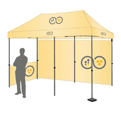 Faltpavillon | 3x6 | bedruckt