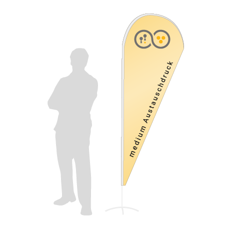 Beachflag Drop Austauschdruck | Medium (280 cm) | einseitig bedruckt
