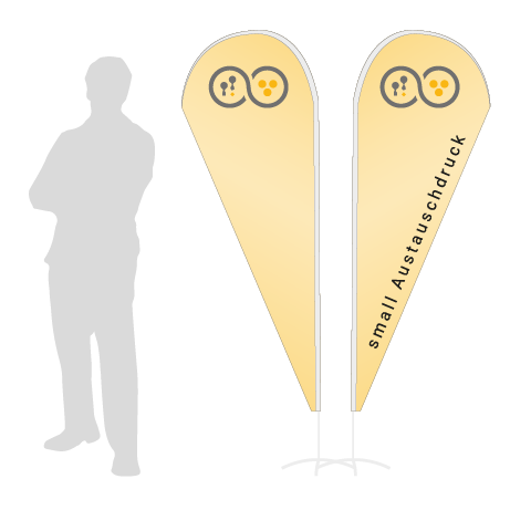Beachflag Drop Austauschdruck | Small (210 cm) | beidseitig bedruckt